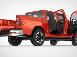 toyota hilux double cab 4wd 2020 3D Модель