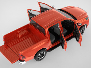 toyota hilux double cab 4wd 2020 3D Модель