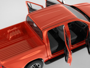 toyota hilux double cab 4wd 2020 3D Модель