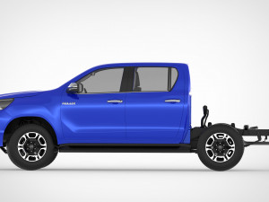 toyota hilux double cab 4wd 2020 3D Модель