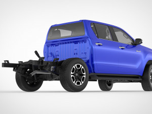 toyota hilux double cab 4wd 2020 3D Модель