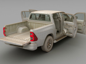 toyota hilux double cab 4wd 2020 3D Модель