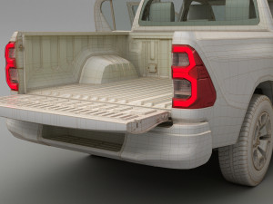 toyota hilux double cab 4wd 2020 3D Модель