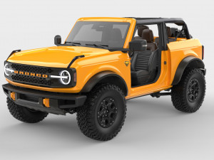 2021 ford-bronco 4-door 2-door Modèle 3D