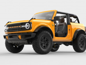 2021 ford-bronco 4-door 2-door Modèle 3D
