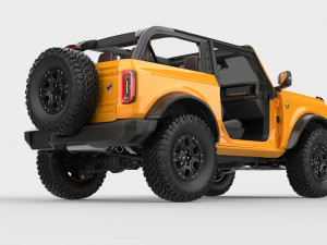 2021 ford-bronco 4-door 2-door Modèle 3D