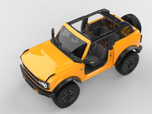 2021 ford-bronco 4-door 2-door Modèle 3D