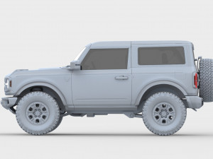 2021 ford-bronco 4-door 2-door Modèle 3D