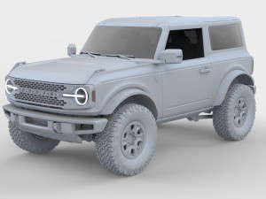 2021 ford-bronco 4-door 2-door Modèle 3D