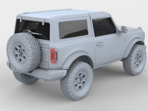 2021 ford-bronco 4-door 2-door Modèle 3D