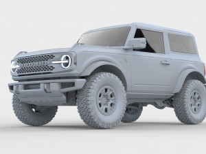 2021 ford-bronco 4-door 2-door Modèle 3D