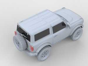 2021 ford-bronco 4-door 2-door Modèle 3D