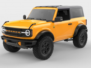 2021 ford-bronco 4-door 2-door Modèle 3D