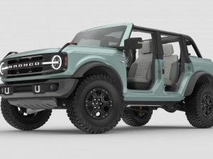2021 ford-bronco 4-door 2-door Modèle 3D