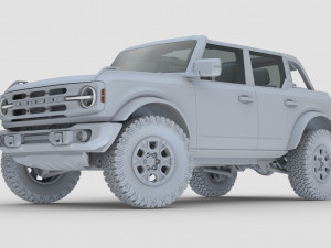 2021 ford-bronco 4-door 2-door Modèle 3D