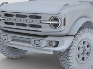 2021 ford-bronco 4-door 2-door Modèle 3D