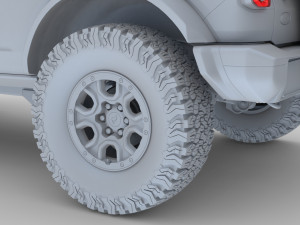 2021 ford-bronco 4-door 2-door Modèle 3D