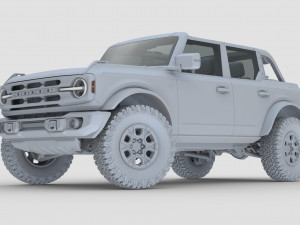 2021 ford-bronco 4-door 2-door Modèle 3D