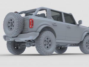 2021 ford-bronco 4-door 2-door Modèle 3D