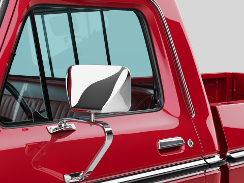 Pickup F250 Single Cab Mk2 1973 1976 1978 3D 模型