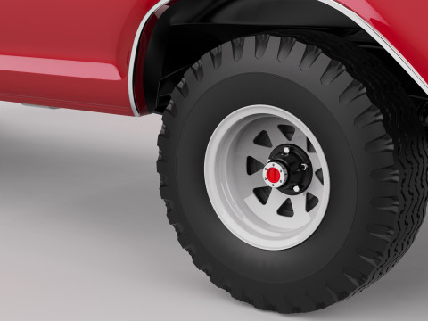 Pickup F250 Single Cab Mk2 1973 1976 1978 3D 模型