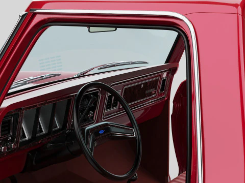 Pickup F250 Single Cab Mk2 1973 1976 1978 3D Model