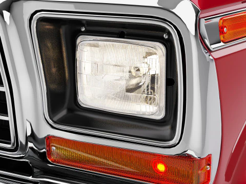 Pickup F250 Single Cab Mk2 1973 1976 1978 3D Model