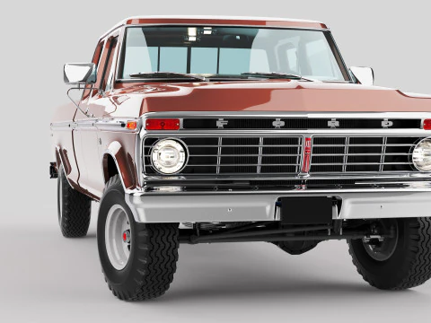 Pickup F250 Super Cab Mk2 1973 1976 1978 Model 3D