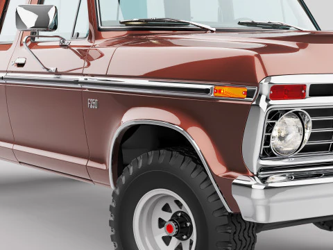 Pickup F250 Super Cab Mk2 1973 1976 1978 Model 3D