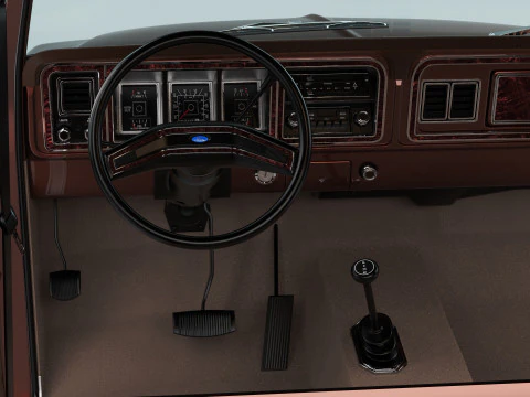 Pickup F250 Super Cab Mk2 1973 1976 1978 Model 3D