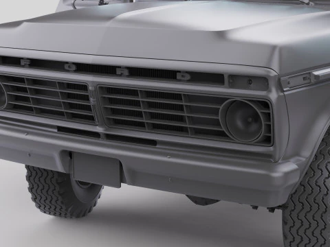 Pickup F250 Super Cab Mk2 1973 1976 1978 Model 3D