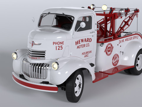 Chevrolet AK-series COE tow truck 1941 3D Model