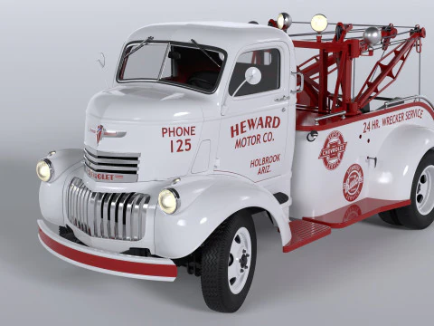 Truk derek COE seri AK Chevrolet 1941 Model 3D