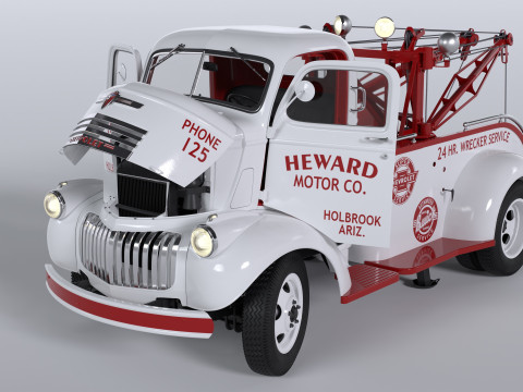 Chevrolet AK-series COE tow truck 1941 3D Model