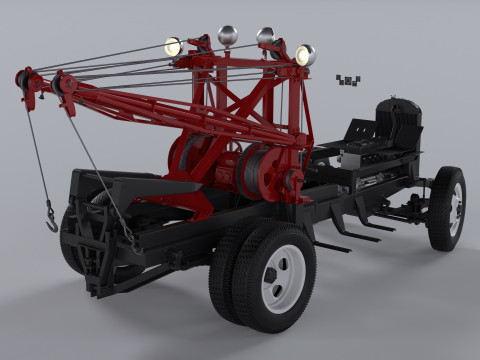 Chevrolet AK-series COE tow truck 1941 3D Model