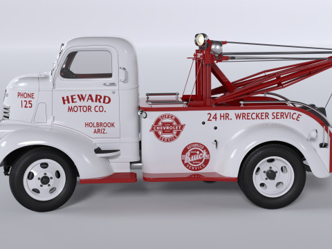 Chevrolet AK-series COE tow truck 1941 3D Model