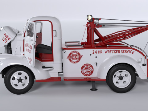 Chevrolet AK-series COE tow truck 1941 3D Model