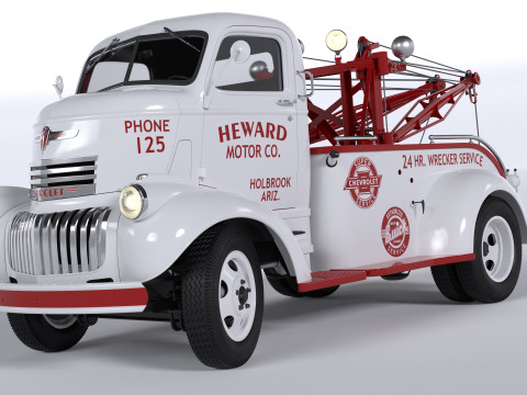 Chevrolet AK-series COE tow truck 1941 3D Model