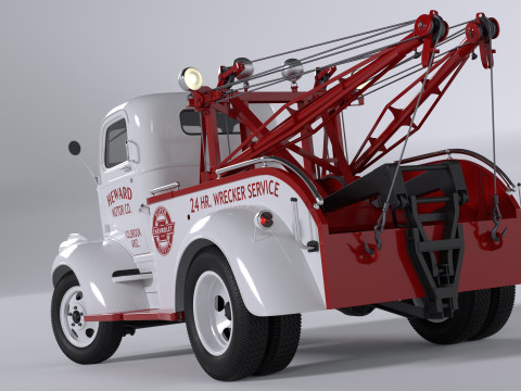 Chevrolet AK-series COE tow truck 1941 3D Model