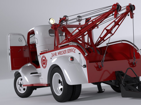 Chevrolet AK-series COE tow truck 1941 3D Model