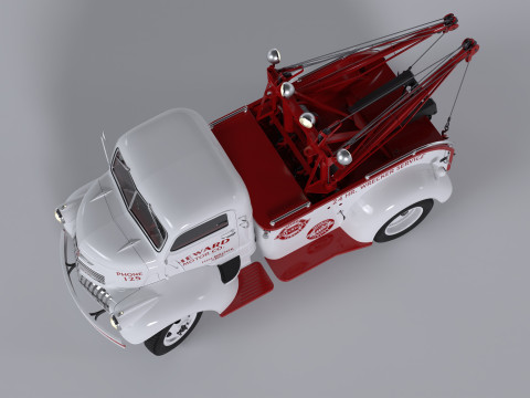 Chevrolet AK-series COE tow truck 1941 3D Model