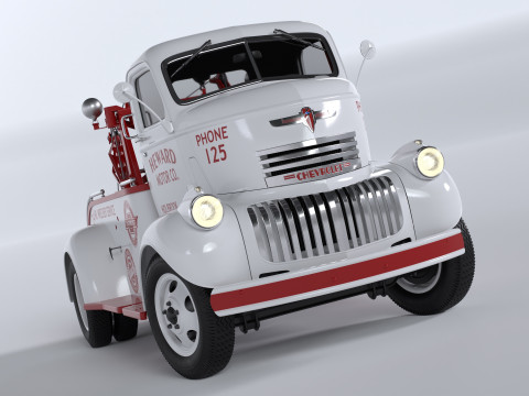 Chevrolet AK-series COE tow truck 1941 3D Model