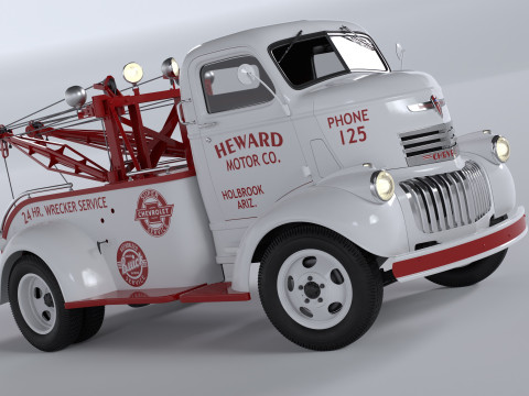 Chevrolet AK-series COE tow truck 1941 3D Model