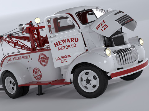 Chevrolet AK-series COE tow truck 1941 3D Model