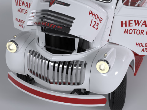 Chevrolet AK-series COE tow truck 1941 3D Model