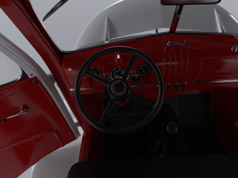 Chevrolet AK-series COE tow truck 1941 3D Model