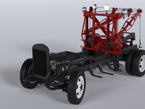 Chevrolet AK-series COE tow truck 1941 3D Model