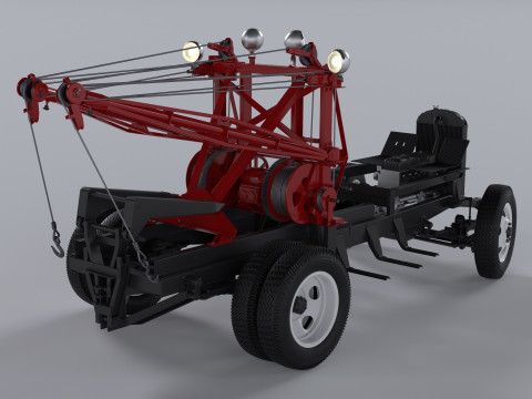 Chevrolet AK-series COE tow truck 1941 3D Model