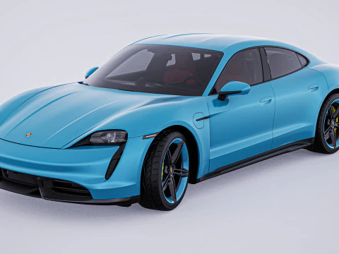 Porsche Taycan Turbo S 2020 Model 3D