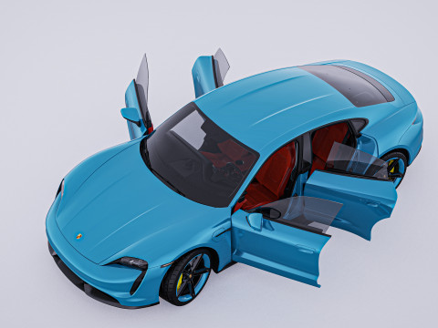 2020 Porsche Taycan Turbo S 3D Модель